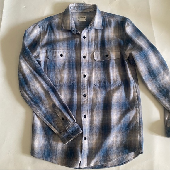 Blue Frank And Oak Flannel(2 for $30) - Picture 3 of 7